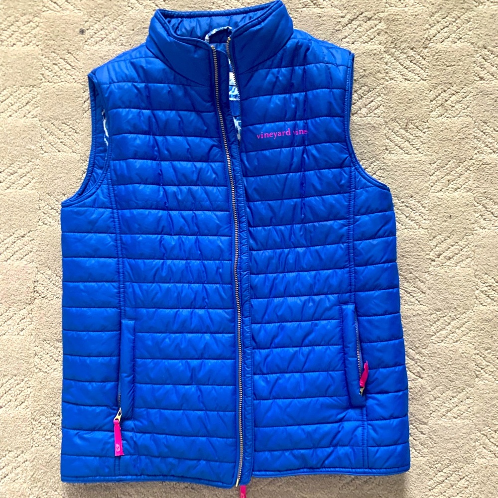 Girls Size Large Vineyard Vines Royal Blue Vest
